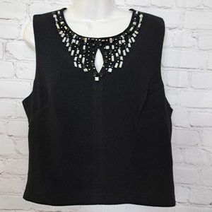 Rue 21 Beaded Cami Tank Top Blouse Size Large